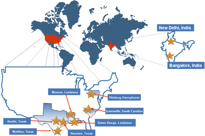 Global locations of S&B